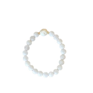 Bracelet Mia quartz rose et perle